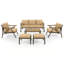Ensemble de conversation pour patio avec coussins 7 personnes All-Weather-2074290886