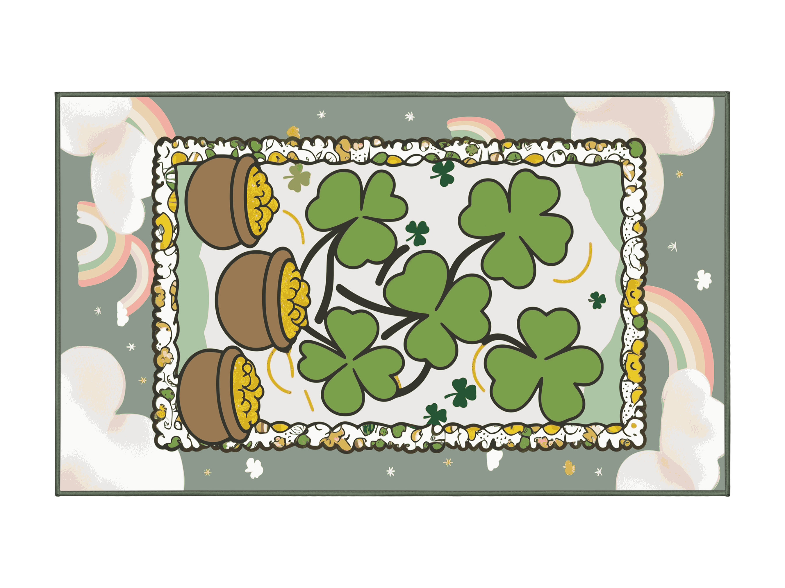 The Holiday Aisle® Washable Saint Patrick's Day Clover Leprechaun ...