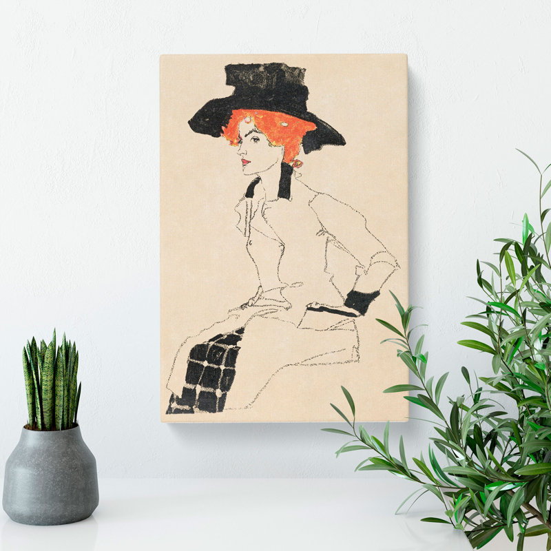 Portrait Of A Woman Vol.2 by Egon Schiele - Wrapped Canvas, 60cm H x 40cm W x 3cm D