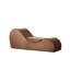 Chaise longue brune confortable - ergonomique, mousse haute, housse lavable amovible au design ergonomique confortable, noyau en mousse