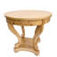 Table de cuisine en bois naturel avec pieds incurvés et rangement pour une utilisation efficace de l'espace-34075113