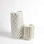 Radiator Swirl Vase-Matte White-Sm