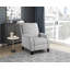 Fauteuil inclinable à dossier poussoir de style transitionnel en chenille de style transitionnel à dossier poussoir