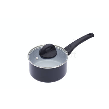 20cm/1.8L Milk Pan Non Stick Saucepan with Lid Small Cooking Pot Pour Spout