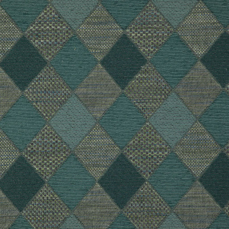 Tissu arlequin moderne, Bleu sarcelle