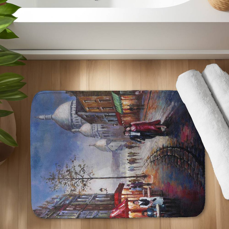 Anel Microfiber Non-Slip Bath Mat