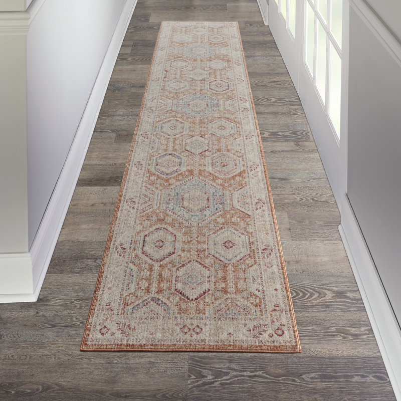 Silvian Geometric Indoor Rug, Runner 2'7" x 10'
