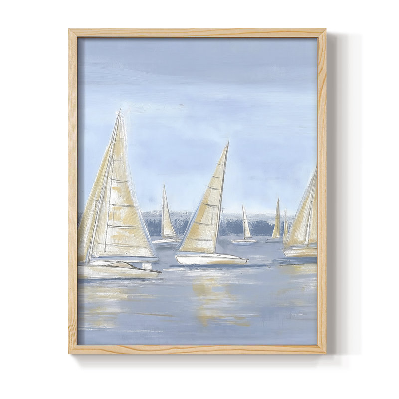 NAUTICAL Series IV, reproduction encadrée - bois massif, Naturel, H 11 po x l 9 po