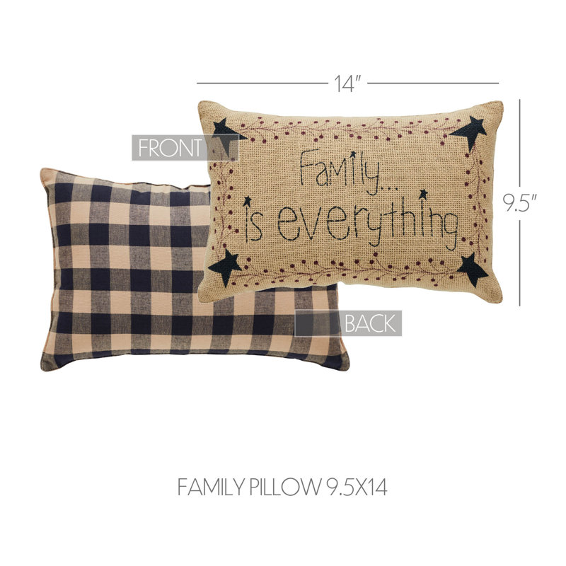 Vinestar Cotton Reversible Throw Pillow