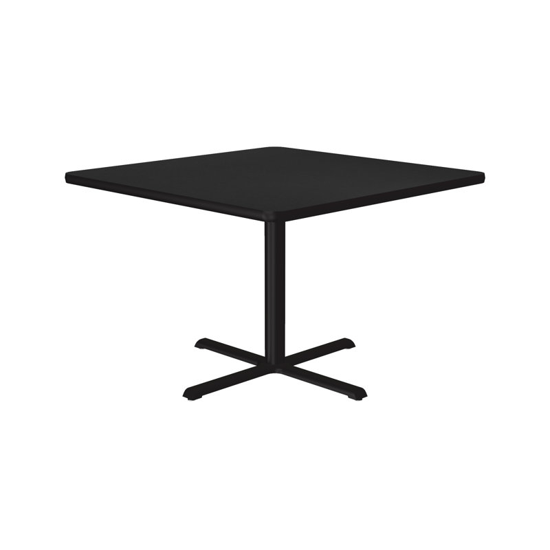 Contemporary 42'' Square Dining Table with Black Granite Finish