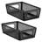Perforated Metal Storage Bin with Handles for Kitchen and Pantry - Set of 2-110704841