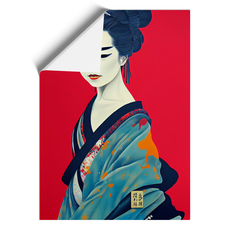 Charismatic Geisha - Print, 59.4cm H x 42cm W, Paper, No Matte