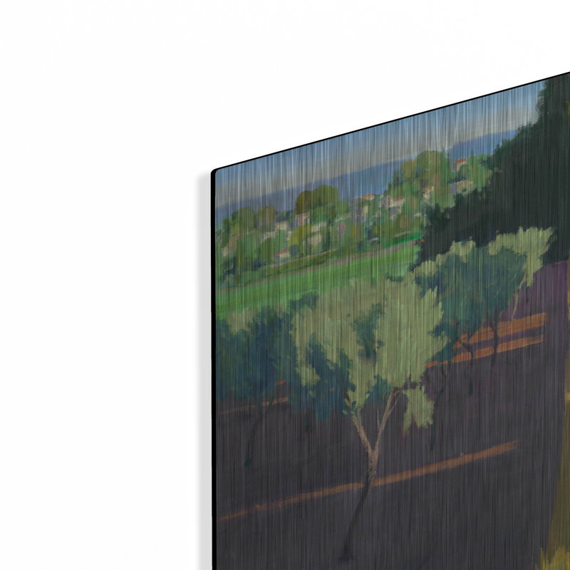 «Last Light on Caromb» par Ian Roberts, art mural en métal, 36 po x 24 po, H 24 po x l 36 po