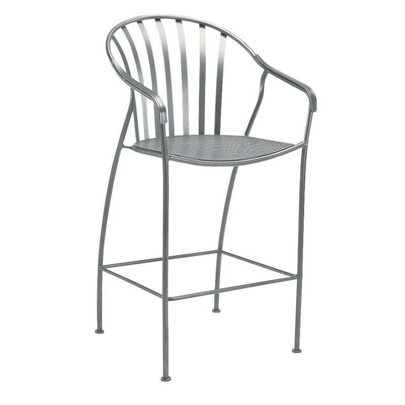 Valencia Outdoor Bar Stool, Graphite