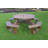 Sirna 8 - Person Wood Patio Dining Set with-651631023