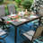 Leonard 6 - Person Patio Dining Set Extendable Rectangular Table