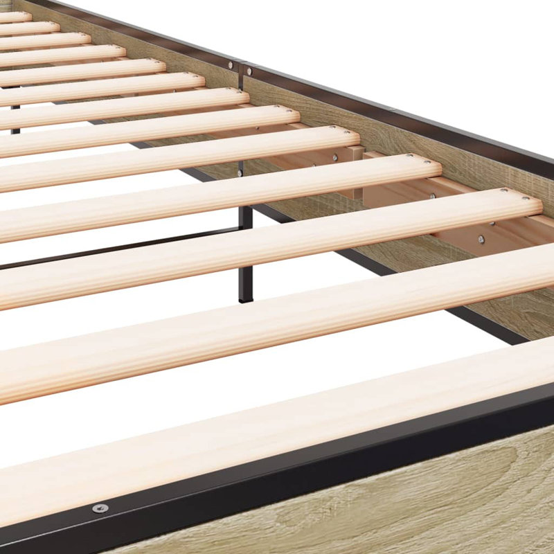 Paza Bed, Sonoma Oak, Single (3')