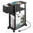 Side Table With Charging Station And Drawer, Narrow End Table With USB Ports And Outlets, With 4 Wheels,(Black)