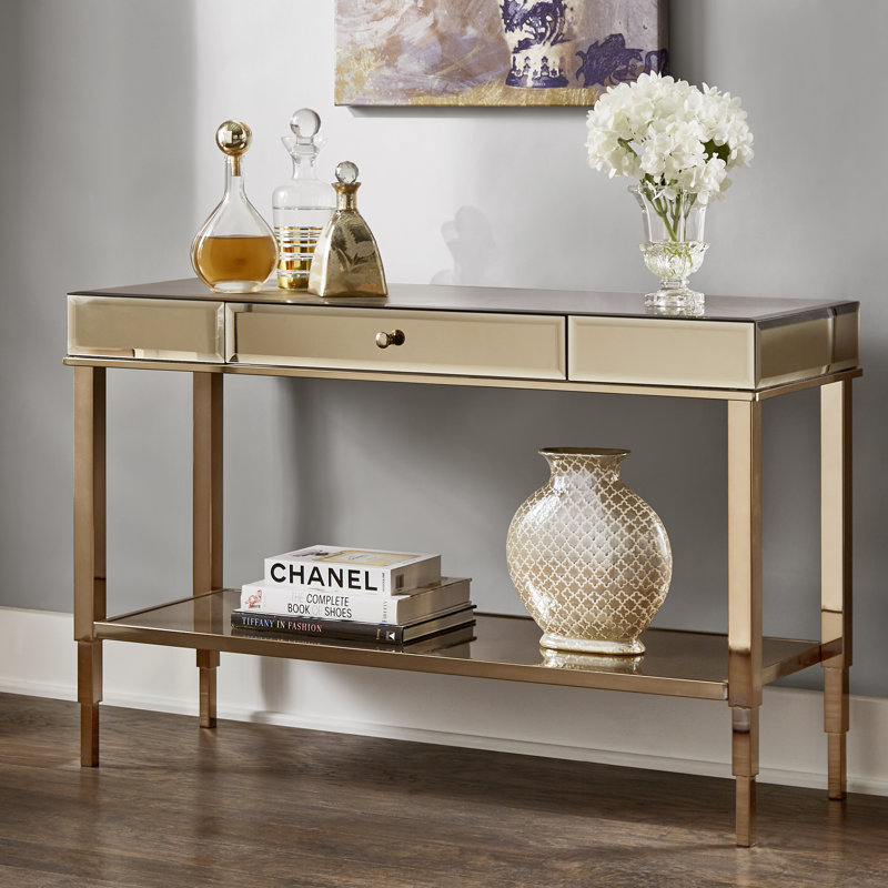 Console de 47,5 po Noelle, Or champagne