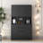 74" Freestanding Kitchen Pantry Cabinet Cupboard With 6 Doors,3 Shelves And 2 Drawer,Versatile Wardrobe & Kitchen Cabinet,Craft Storage Cabinet,Laundry Room Storage For  Kitchen (Black)
