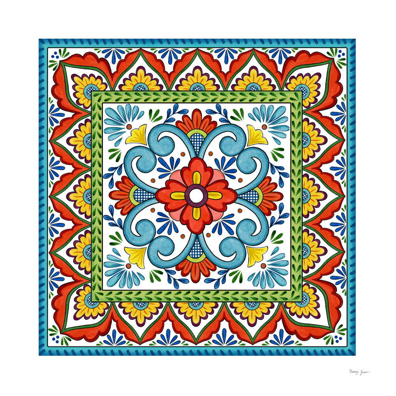 «Seville II» par Nancy Green, reproduction d'art sur toile tendue, H 20 po x l 20 po, Toile tendue, Non