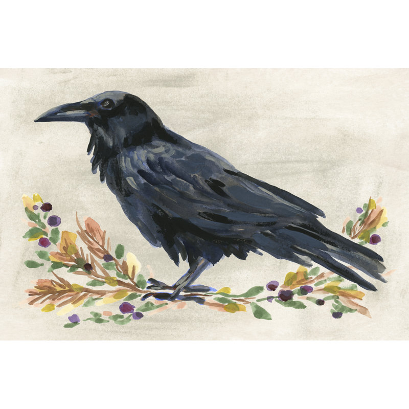 Taviana Harvest Raven II by June Erica Vess - Wrapped Canvas Print, 61 cm H x 91 cm W