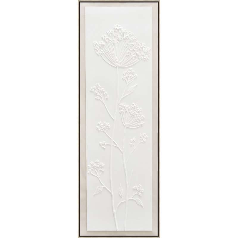 White Flora II Canvas Wall Art