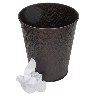Steel Open Waste Basket - 1.32 Gallons