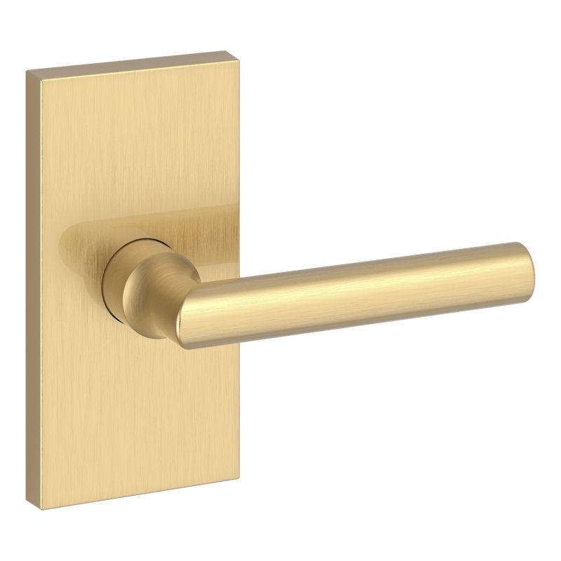 Tube Lever Door Lever, Lifetime (PVD) Satin Brass