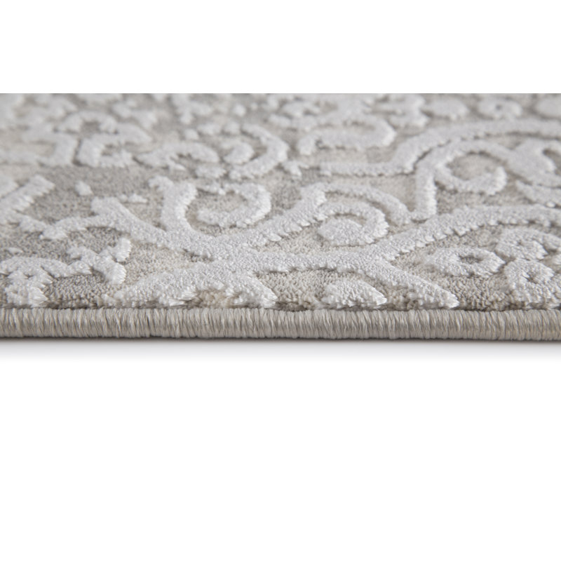 Brinkerhoff Damask Indoor Rug, Rectangle 5'3" x 7'7"