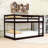 Hinote Wood Twin Over Twin Bunk Bed With Spacious Storage And Enhanced Safety Features-467423291