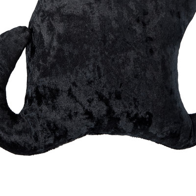 16.5" x 12.5" Shaped Cat Throw Pillow