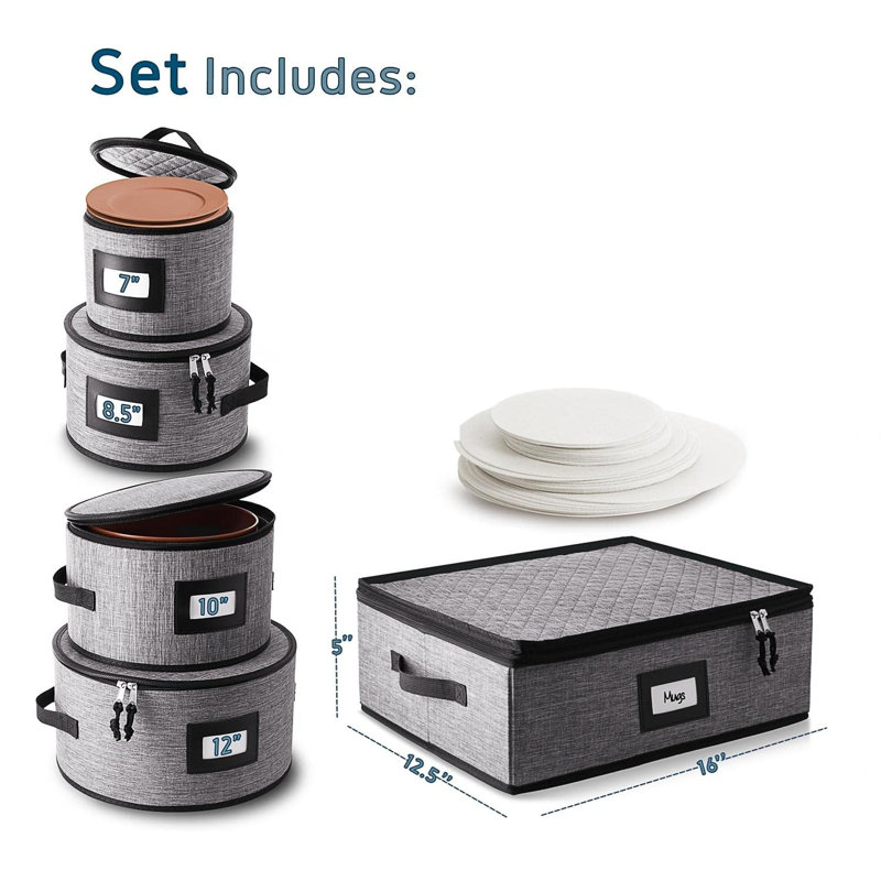 Polyester Dinnerware Storage Set