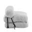 Fauteuil à billes d'intérieur pliable, gris clair