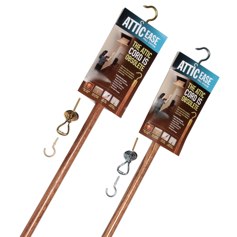 Attic Ladder Pull System Kit, Brass