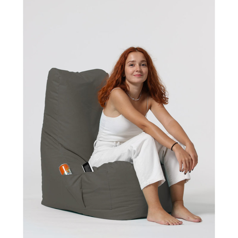 Polyester Outdoor Friendly Bean Bag Sofa, Fume 100% Polyester