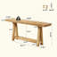Table basse de style naturel, table d'entrée en bois, console élégante