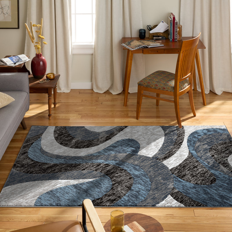 Roclin Abstract Indoor Rug, Rectangle 5' x 7'