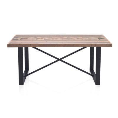 Vada Ash Metal Base Dining Table