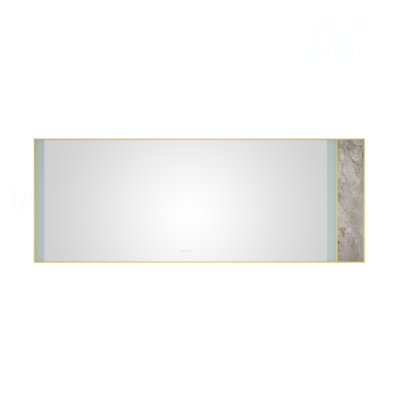 Miroir de salle de bain 84 x 36 pouces à DEL avec rétroéclairage, miroir de salle de bain mural à mémoire de forme réglable et anti-buée