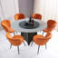 Villafane Modern Upholstered Round Seat Dining Chairs-907015803