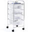 4 Drawer Storage Drawer with Locking Wheels