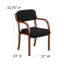 Chaise de salle d'attente en cuir Marthell-20138079