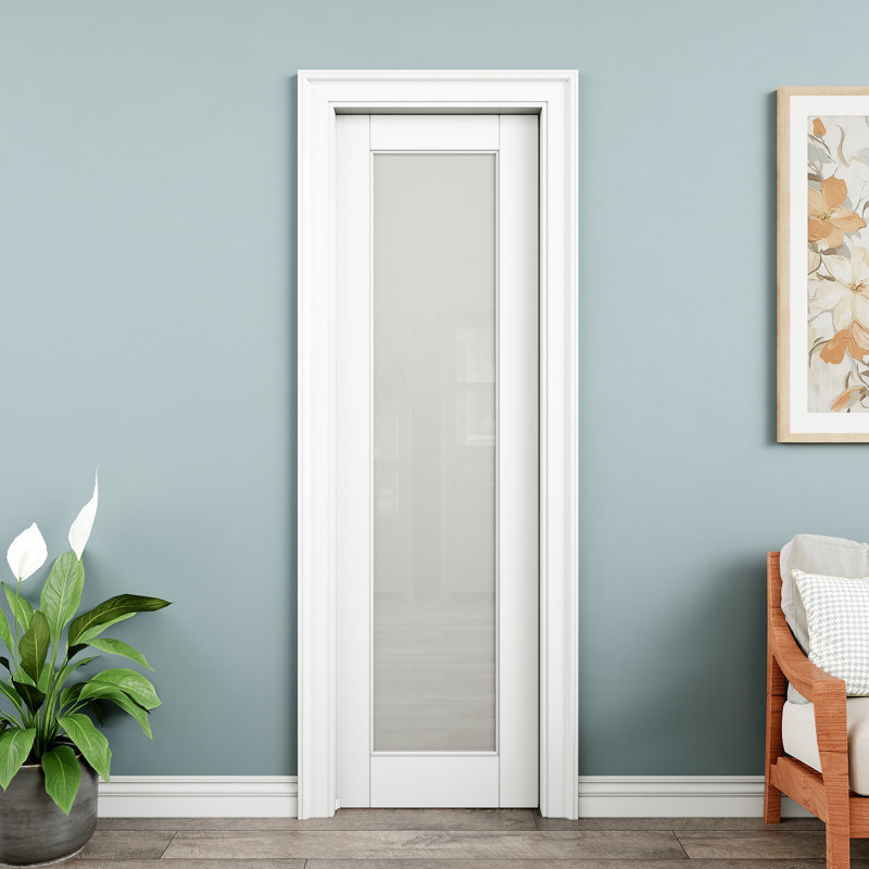 Ensemble de quincaillerie en verre givré 1-Lite, H 80 po x l 24 po