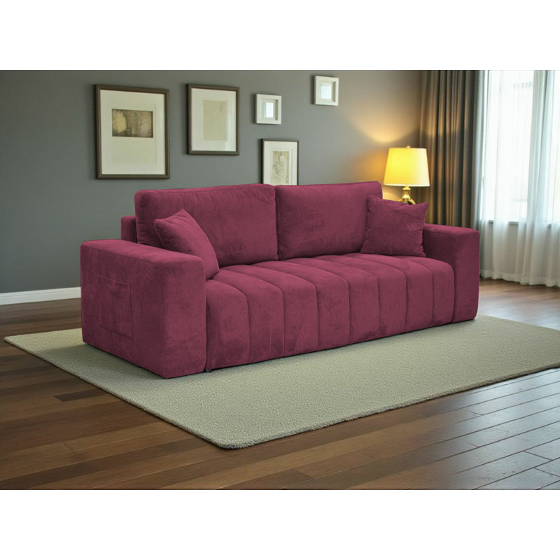 3 Seater Sleeper, Red