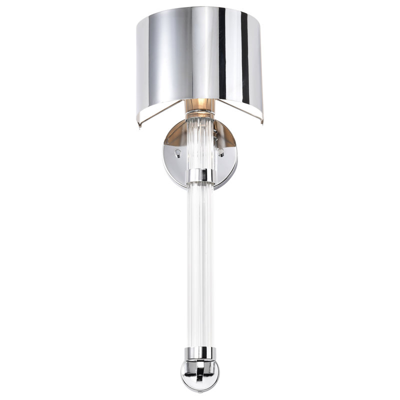 Dimmable Bath Sconce, Polished Nickel