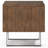 Lowry 22"W Solid Acacia Wood Modern Industrial Square End Table with Drawer, Open Shelf and Angled Legs-1072393532