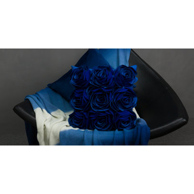  Appliqued Suede Pillow Cover