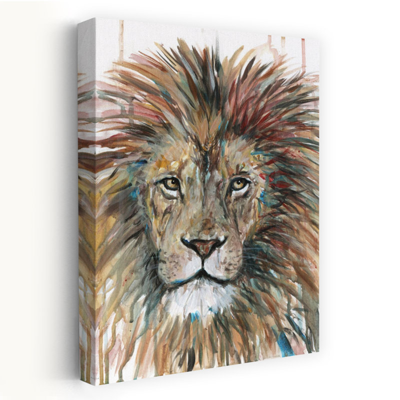 Tête de la maison abstraite, lion contemporain, architecture, art, H 36 po x l 24 po