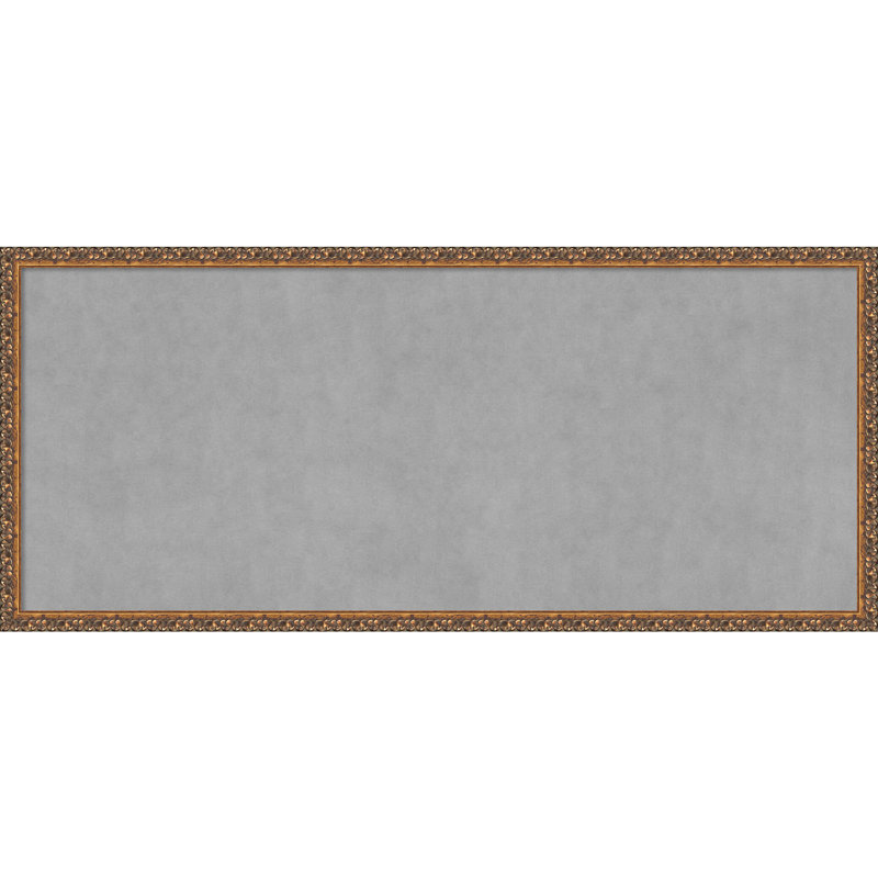 Tableau magnétique encadré bronze antique, H 22 po x l 50 po